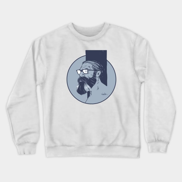 The Professor Crewneck Sweatshirt by AdamGraphite